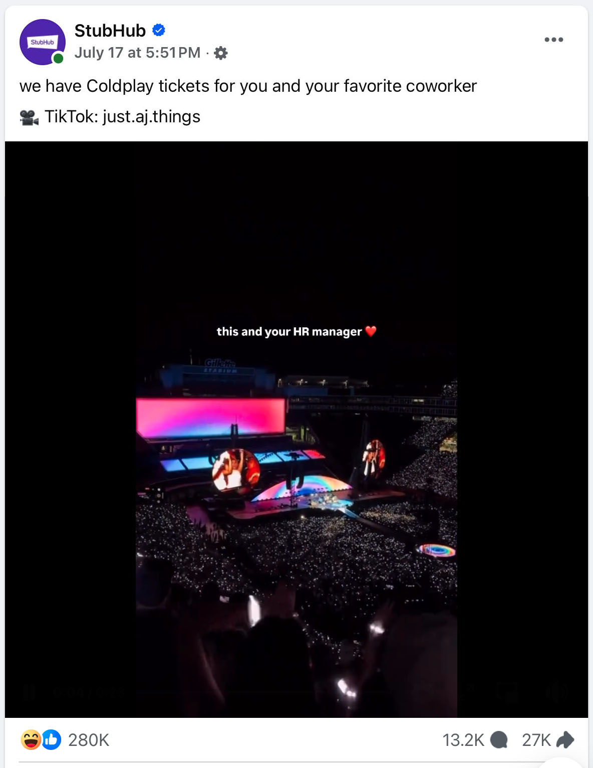 How did brand social do on the CEO Kiss Cam Scandal?