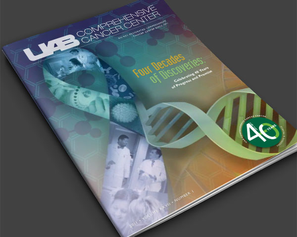 Cover of UAB Comprehensive Cancer Center magazine